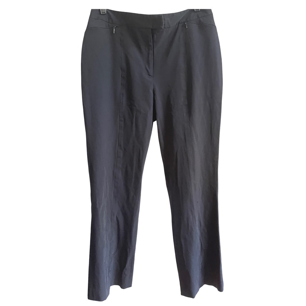 Yansi Fugel Black Straight Leg Dress Pants 10